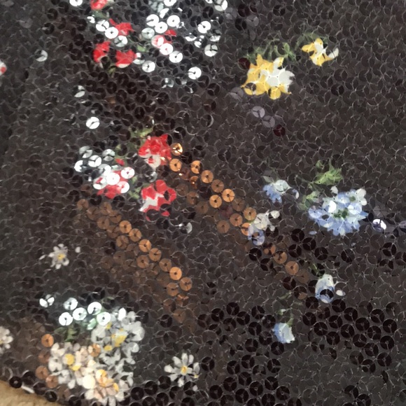 🌸NEW🌸 Love Moschino Vintage Rare Flower Sequin Top - Picture 4 of 16